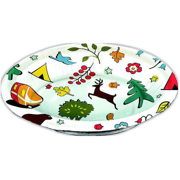 JR Products Camp Casual CC007WB Eco-Friendly Paper Bowls, Into the Woods
